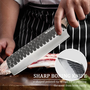 WXCOO Hand Forged Stainless Steel Boning Knife - InspiredGrabs.com